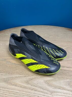 adidas Predator Accuracy Injection+ Firm Ground Soccer Cleats Green Youth Size 6